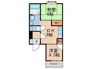 ニュ－弥生の物件間取画像